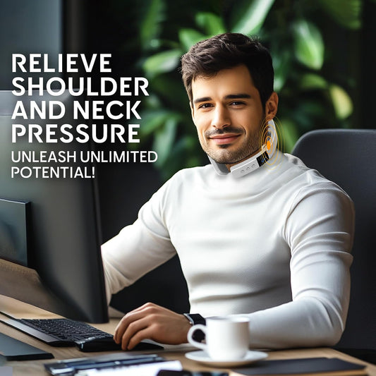 Neck Massager for Pain Relief Deep Tissue,Portable Neck Massager with Heat for Women Men