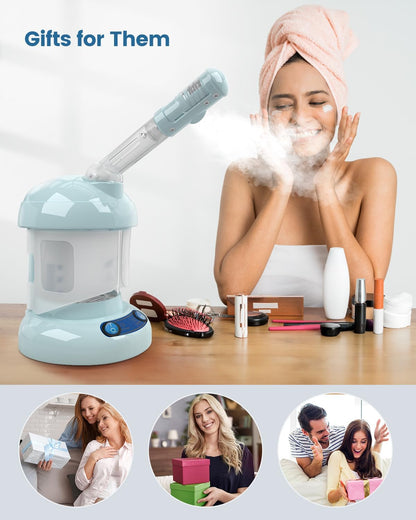 Facial Steamer, Ozone Nano Ionic Face Steamer for Deep Cleaning