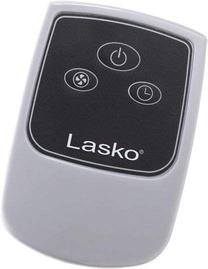 Lasko Oscillating Adjustable Pedestal Stand Fan with Timer and Remote for Indoor, Bedroom, Living Room, Home Office & College Dorm Use, 16 Inch, White, 1646