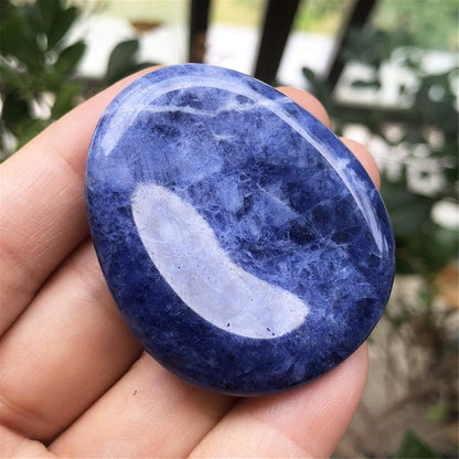 Fekuar Natural Moonstone Crystal Thumb Worry Stone, Hand Carved Healing Crystal Teardrop Pocket Worry Stones for Anxiety Stress Relief Meditation