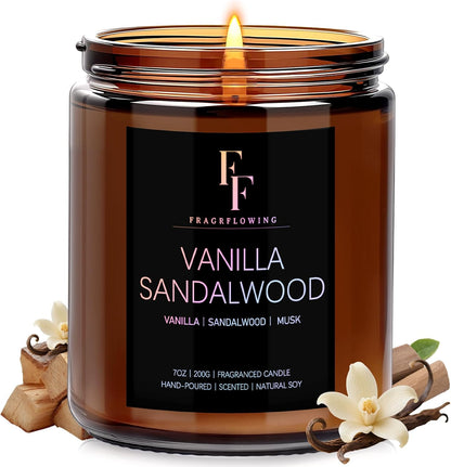 Scented Candles for Home Scented Aromatherapy Candles, 4 Pack 28 Oz Soy Wax Candle Gift Set Valentine's Day Gift for Women Men (Lavender/Vanilla//Sandalwood Rose/Moroccan Amber)