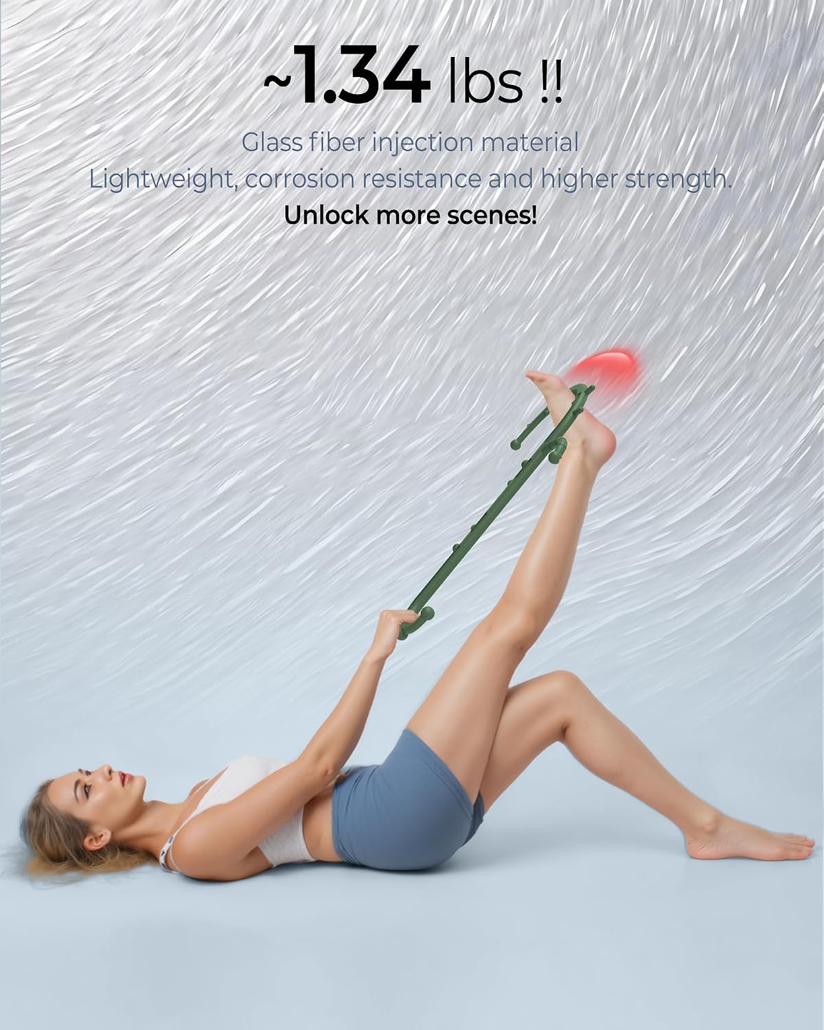 Back and Neck Massager for Pain Relief Deep Tissue, Upgraded Full Body Trigger Point Cane Massage Tools, Therapy Massage Stick Pressure Point Hook, Muscle Knot Remover Tool (Black)