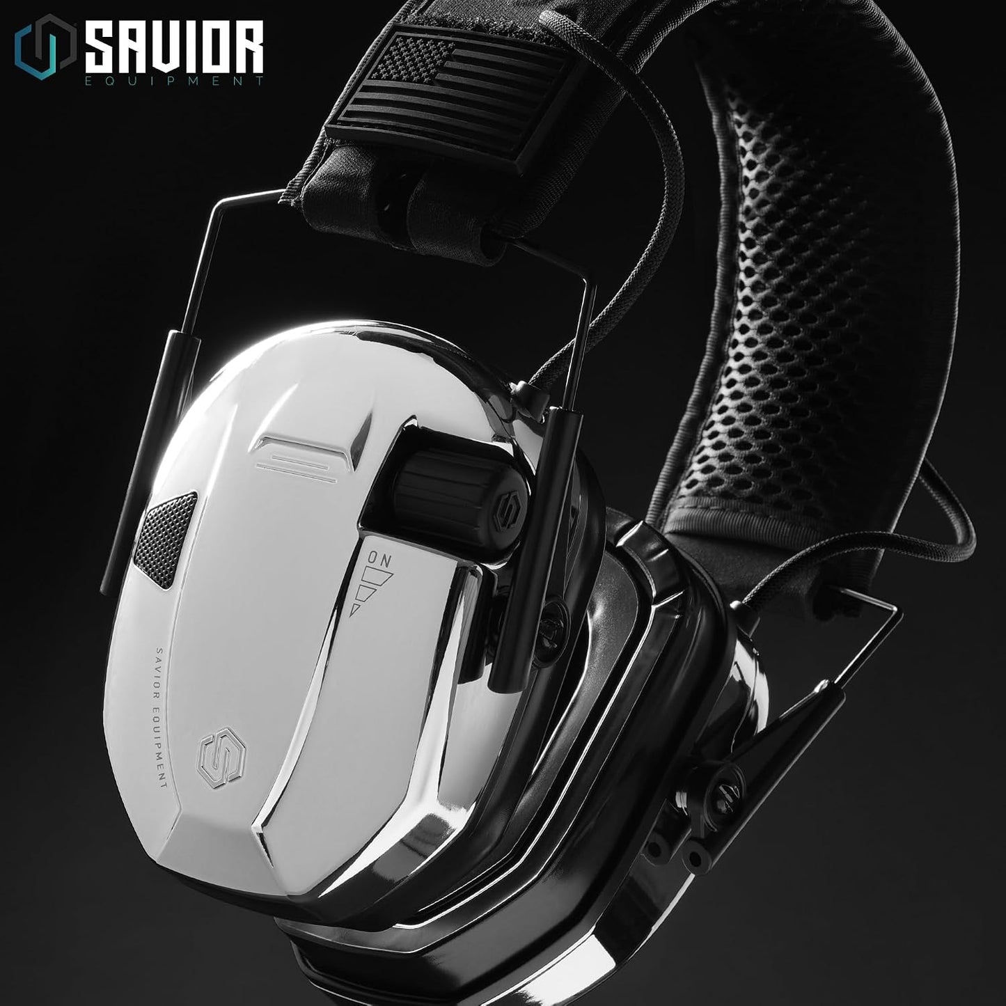 Savior Equipment Apollo Electronic Earmuffs For Shooting w/Gel Ear Pads, 24dB NRR, Noise Cancelling Ear Protection Headset