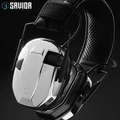 Savior Equipment Apollo Electronic Earmuffs For Shooting w/Gel Ear Pads, 24dB NRR, Noise Cancelling Ear Protection Headset