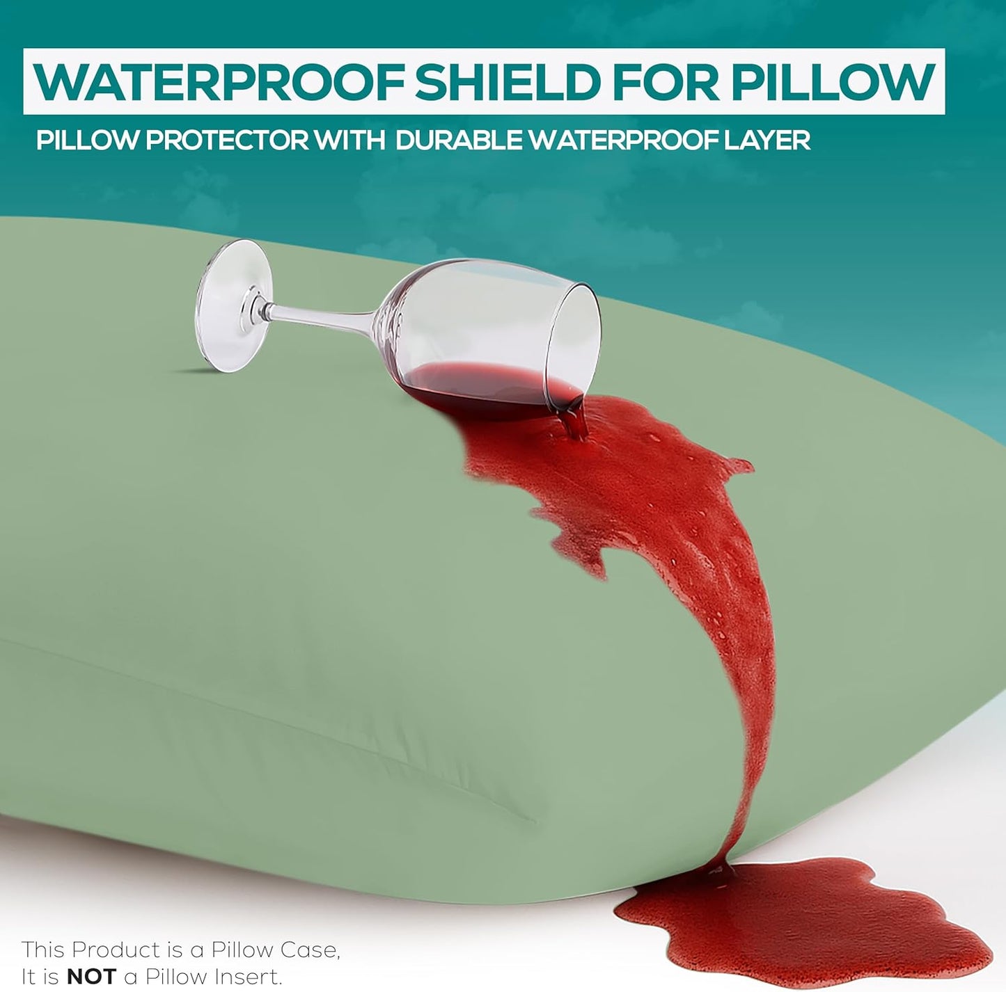 Utopia Bedding Premium 100% Waterproof Pillow Protectors with Zipper Standard Size (Set of 4), Bed Bug and Dust Mite Proof Zippered Pillow Covers, Pillow Encasement Cases, Gray