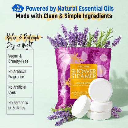 Aromatherapy & Sport Shower Steamers, 24 Pack Shower Bombs with 6 Scents