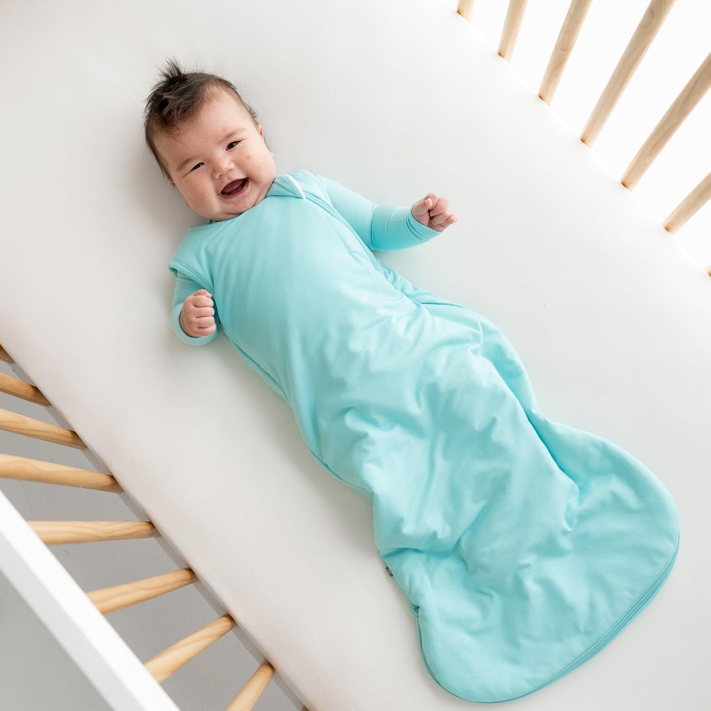 KYTE BABY Sleep Bag 1.0 TOG, Rayon Made From Bamboo Wearable Blanket, Dual Zipper For Infants And Toddlers Nursery Essentials