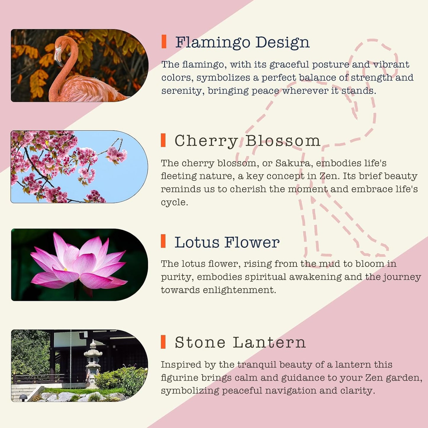 Flamingo Zen Garden for Desk - Pink Flamingo Decor, Sand Tray Therapy Kit for Desk and Office, Cute Japanese Décor Gift for Women, Mini Zen Garden for Relaxation and Stress Relief