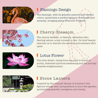 Flamingo Zen Garden for Desk, Pink Sand Art Kit