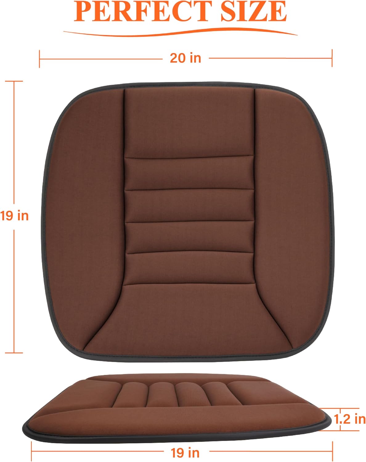 kingphenix Memory Foam Car Seat Cushion for Driver and Office Chair Comfort