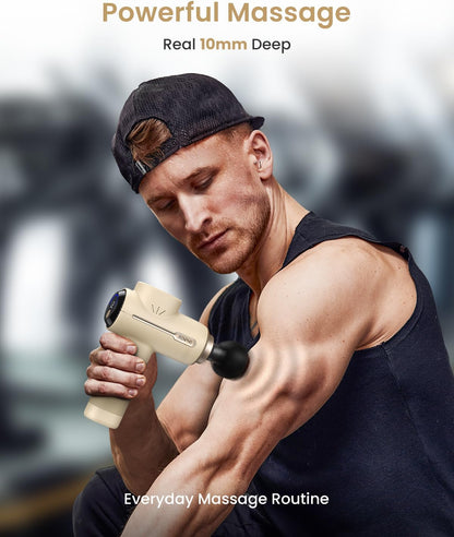 RENPHO Active Thermacool Massage Gun Deep Tissue with Heat and Cold, FSA Eligible, Back Massager for Muscle Relief, HSA, Percussion Body Masajeador for Men Women Athletes, Portable with Case