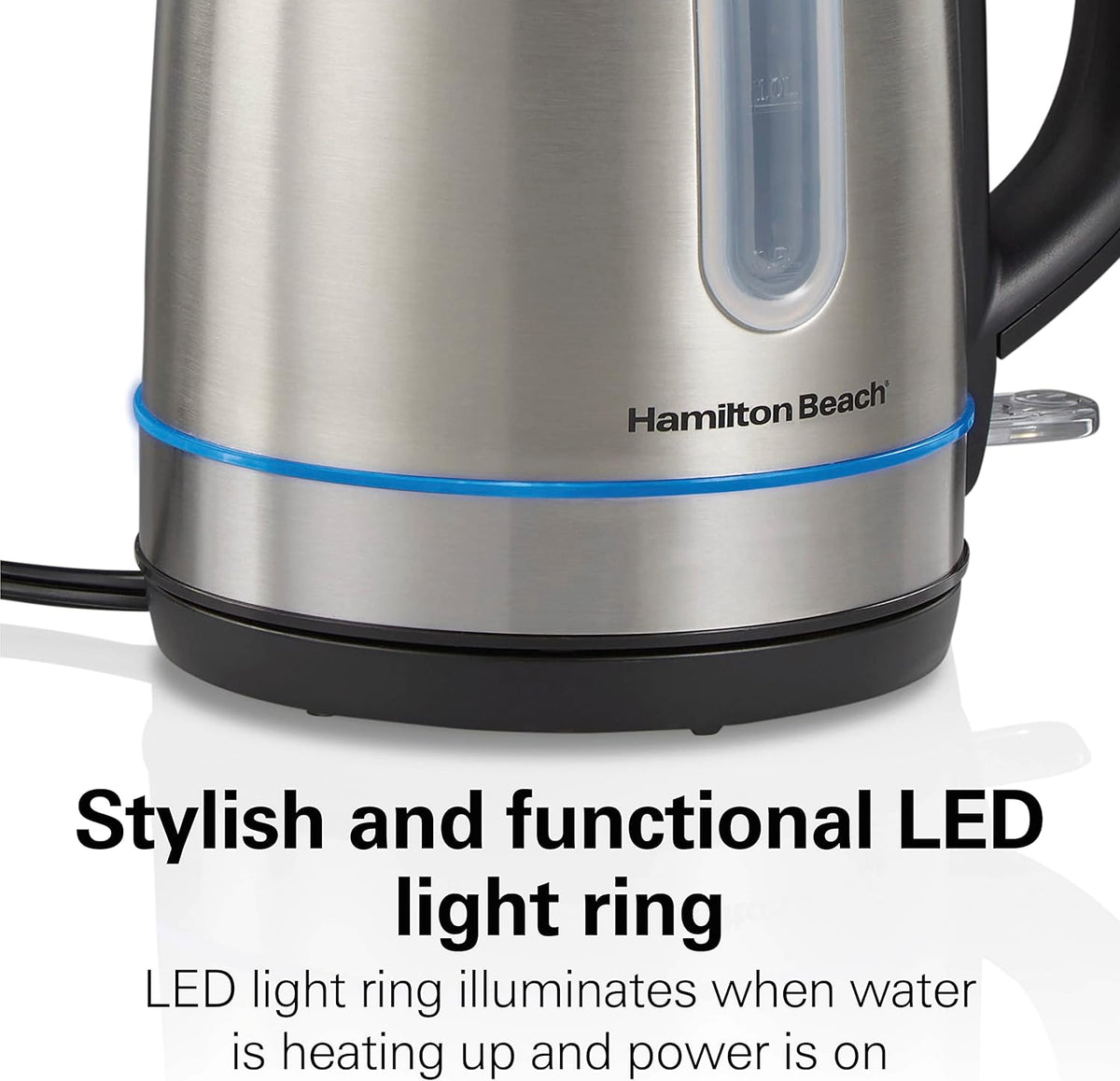Hamilton Beach 1.7 Liter Electric Tea Kettle, Water Boiler & Heater