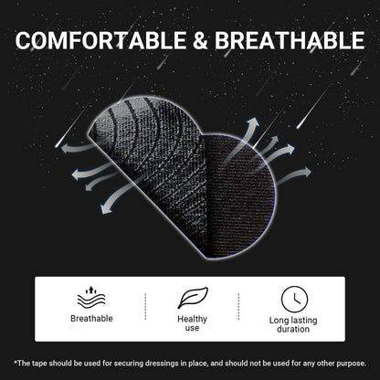 Black Training Tape for Adults 60 Pcs - Nasal Strips Athletic Tape Wrap for Athletes Breathings - Promotes Nasal Breathing