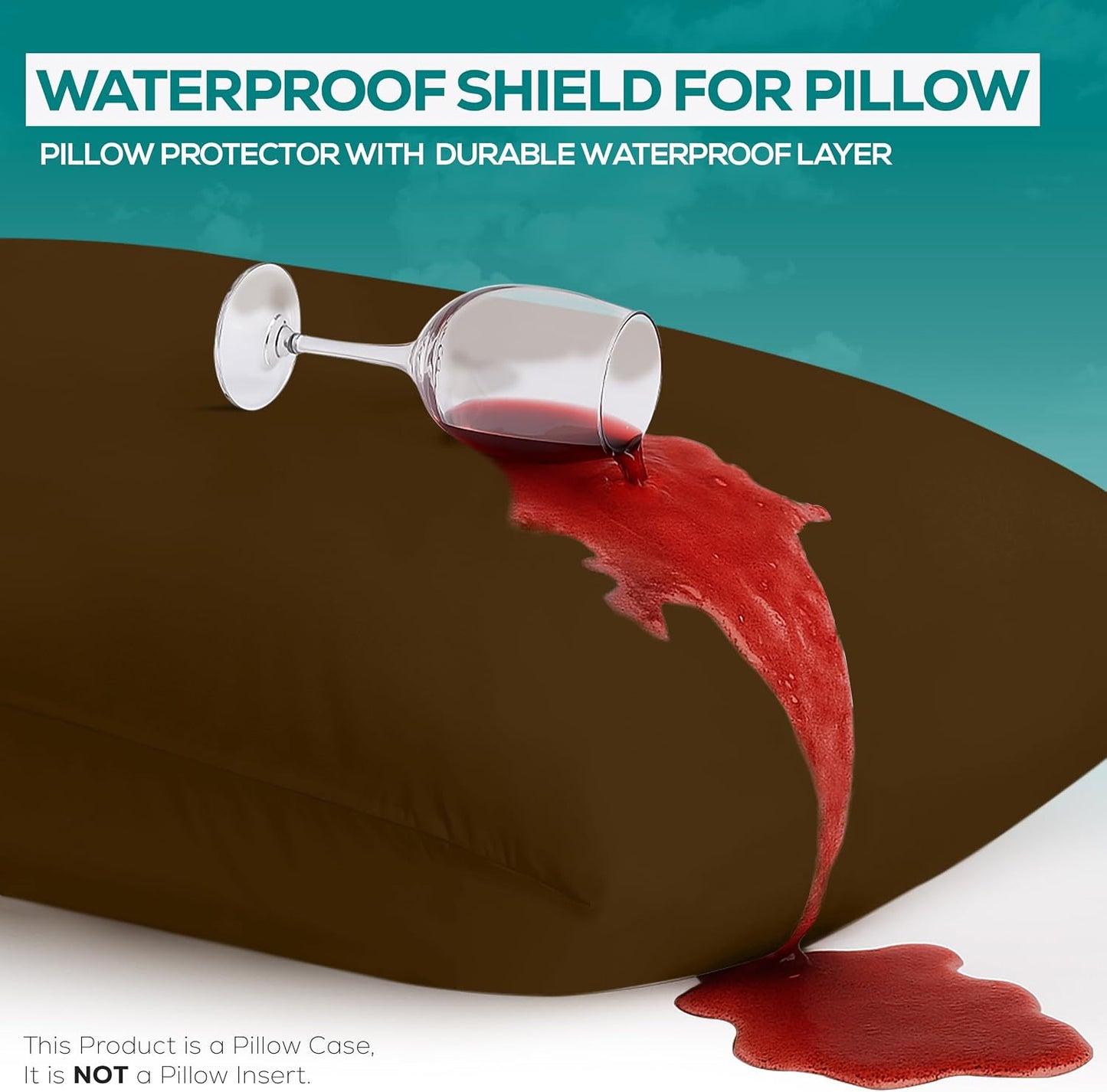 Utopia Bedding Premium 100% Waterproof Pillow Protectors with Zipper Standard Size (Set of 4), Bed Bug and Dust Mite Proof Zippered Pillow Covers, Pillow Encasement Cases, Gray