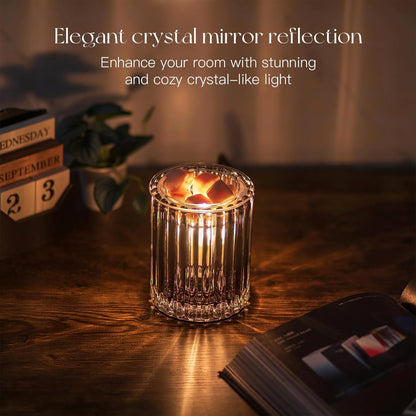 Candeldo Wax Melt Warmer with Timer: Wax Melter for Scented Candle Electric Glass Candle Burner with 2 Light Bulbs Housewarming New Home Decor for Women