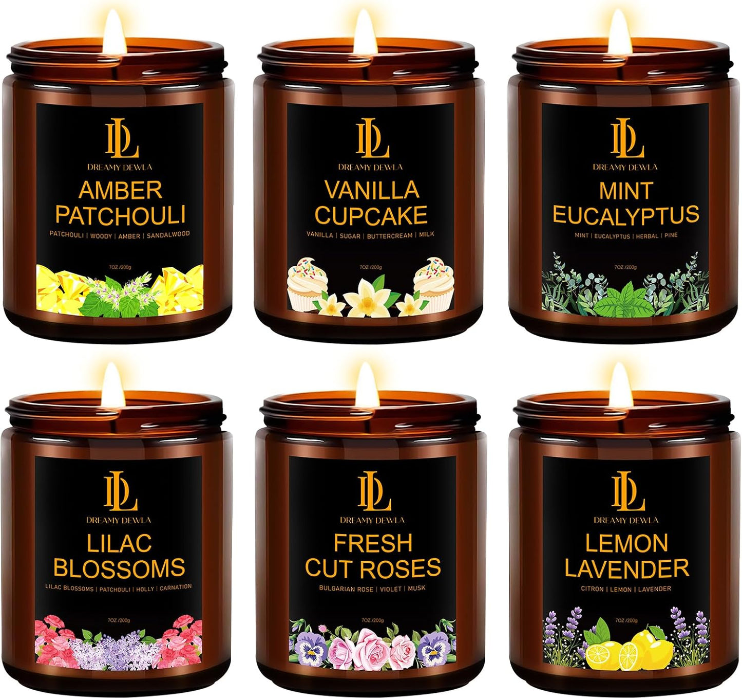 Scented Candles Set, 4 Pack Soy Candles for Home Scented, Candle Gifts for Women Men, 28oz 200 Hours Burn, Scents of Pineapple Cocktail/Coconut Vanilla/Pink Sands/Bahamian Breeze