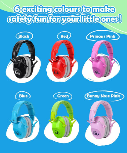 PROHEAR 032 Kids Ear Protection – Ear Muffs for Noise Reduction, 25NRR Noise Cancelling Headphones for Kids,Toddlers, Autism, Sensory Use, Hearing Protection – Orange