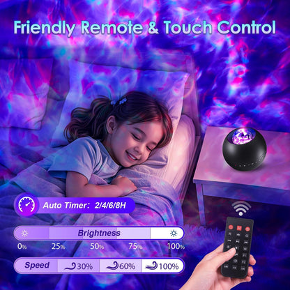 One Fire Galaxy Projector for Bedroom Birthday Gifts for Teen Boy Gifts, LED Galaxy Light Projector, 15White Noise HiFi Bluetooth Speaker,Remote&Timer Ceiling Projector Lights Trendy Stuff