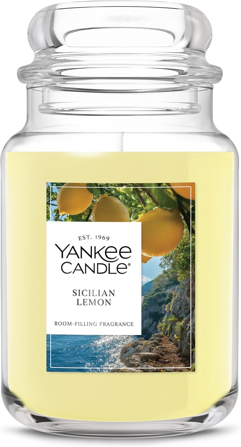 Yankee Candle Sage & Citrus Scented Candle, 22oz Large Jar