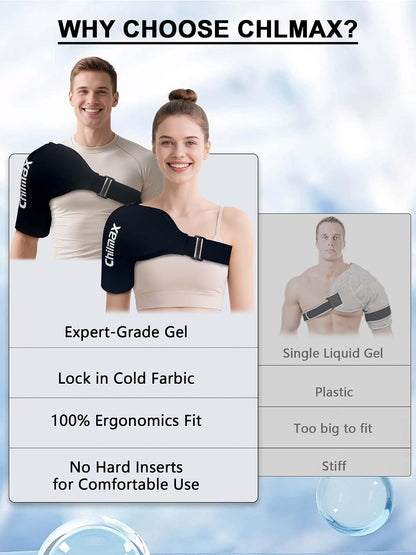 Shoulder Ice Pack Wrap for Rotator Cuff Cold Therapy Brace