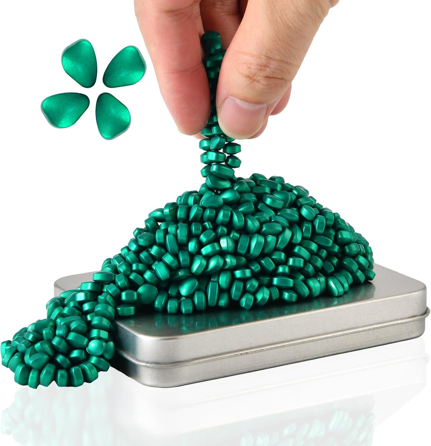 LCVUUK Magnetic Putty Rocks, Blue More Than 600 Weak Magnetic Smooth Ferrite Pebbles, Desk Toys and Time-Killer for Adults