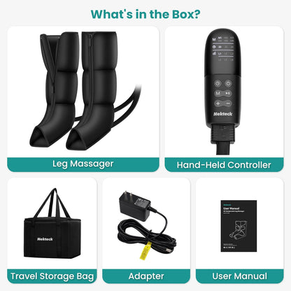 Nekteck Leg Massager for Circulation and Pain Relief, 6 Modes & 6 Intensities Air Compression Boots Helpful for Leg Swelling, Edema RLS, FSA Eligible Gifts for Mom Men Women Dad Birthday