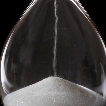 Hourglass, HoveBeaty Hand-Blown Sand Timer Set for Time Management 15 Minutes Durable Glass Construction (15 Min, Black)