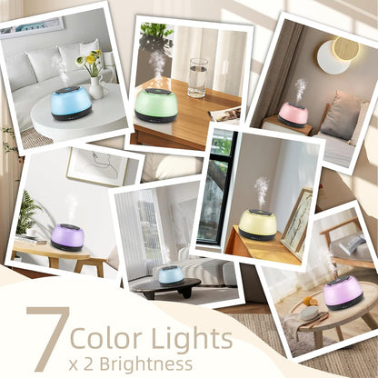 300ML Essential Oil Diffuser, Remote Control Ultrasonic Aromatherapy Oil Diffusers Cool Mist Humidifier, Waterless Auto-Off and 7 LED Light Colors for Bedroom, Yoga, SPA, Baby