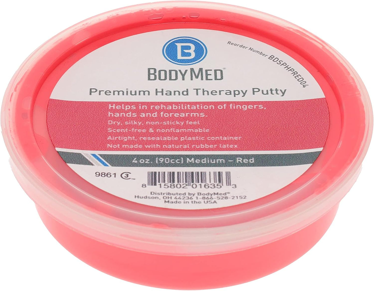 BodyMed Premium Hand Therapy Putty, Yellow, 6 Oz., Soft, Strengthening Therapy Putty for Physical Rehabilitation