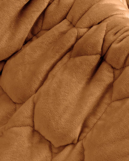Cottonblue Weighted Lap Blanket 7lbs, Cozy Luxury Crystal Velvet Weighted Blanket for Adults, Small Weighted Blanket for Relaxation, Sleeping, Travel, Grey, 29" x 24"