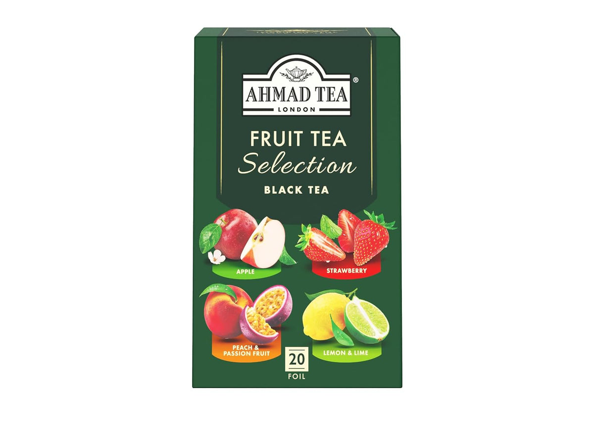 Ahmad Tea Variety Gift Box, 60 Foil Enveloped Teabags, Twelve Teas, 1 Count