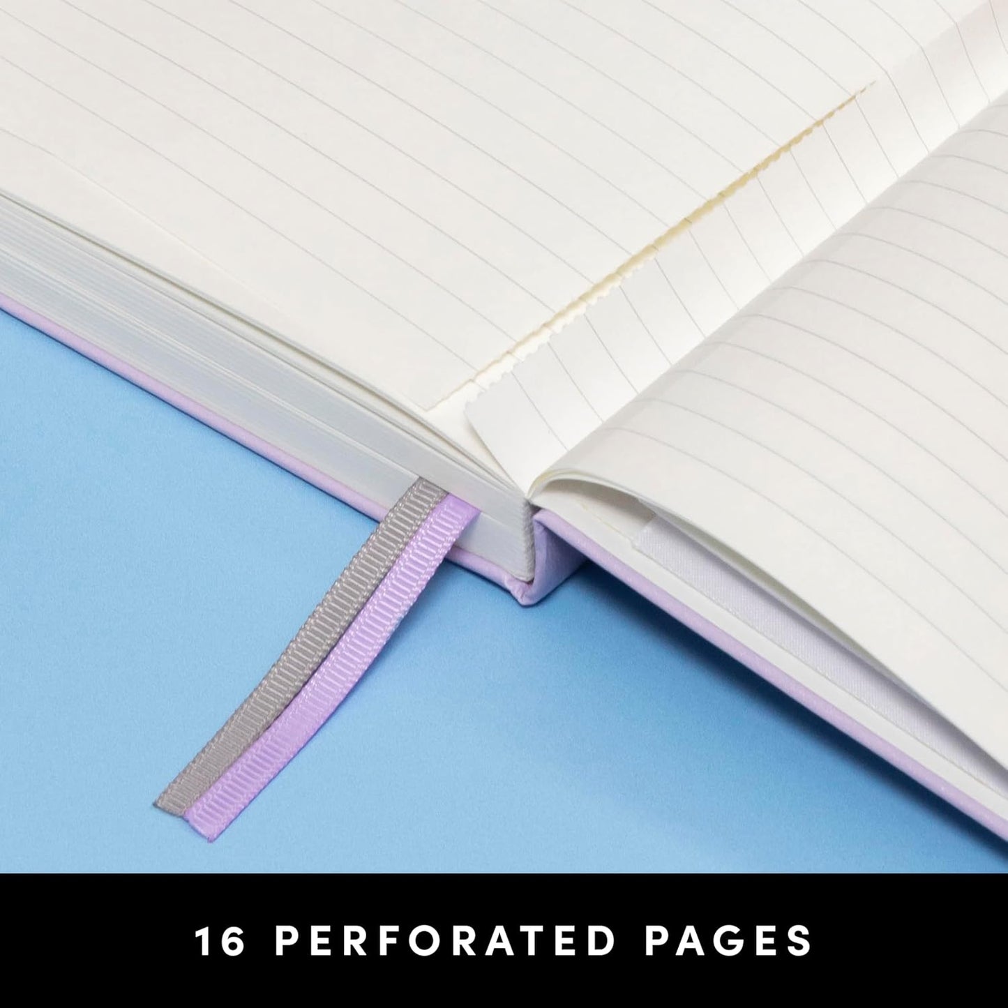 PAPERAGE Lined Journal Notebook, Hardcover Journal for Women & Men, 160 Pages, (5.6 in x 8 in), College Ruled Journaling Notebook for Work, School Supplies & Note Taking, (Black)