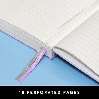 PAPERAGE Lined Journal Notebook, Hardcover Journal for Women & Men, 160 Pages, (5.6 in x 8 in), College Ruled Journaling Notebook for Work, School Supplies & Note Taking, (Black)
