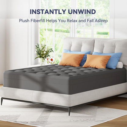 ELEMUSE Twin XL Dorm Dual Layer 3 Inch Memory Foam Mattress Topper for College, Dorm Room Essentials, 2 Inch Cooling Gel Foam and 1 Inch Soft Pillow Top Bed Pad,Back to School Comfortable Support