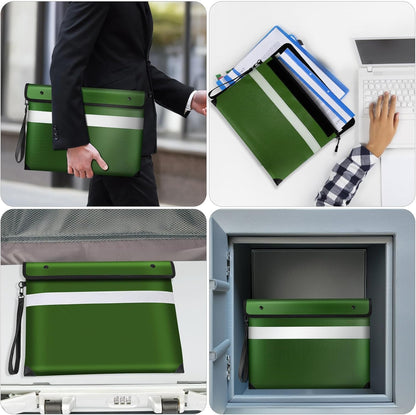 Vailoin 6200°F Fireproof Document Bag, 8 Layers of Heat Insulated Materials