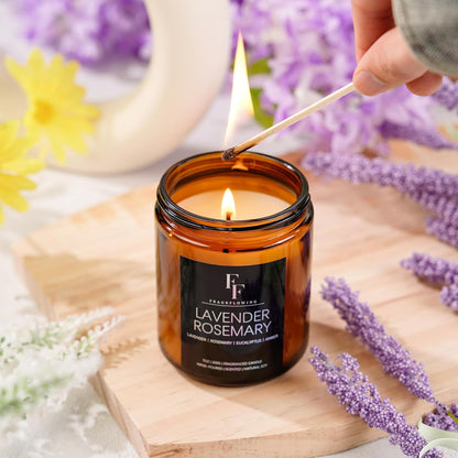 Scented Candles for Home Scented Aromatherapy Candles, 4 Pack 28 Oz Soy Wax Candle Gift Set Valentine's Day Gift for Women Men (Lavender/Vanilla//Sandalwood Rose/Moroccan Amber)