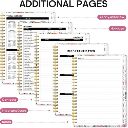 Taja Planner 2026-2027, Jul 2026-Jun 2027 Monthly & Weekly Calendar Book - Colors B