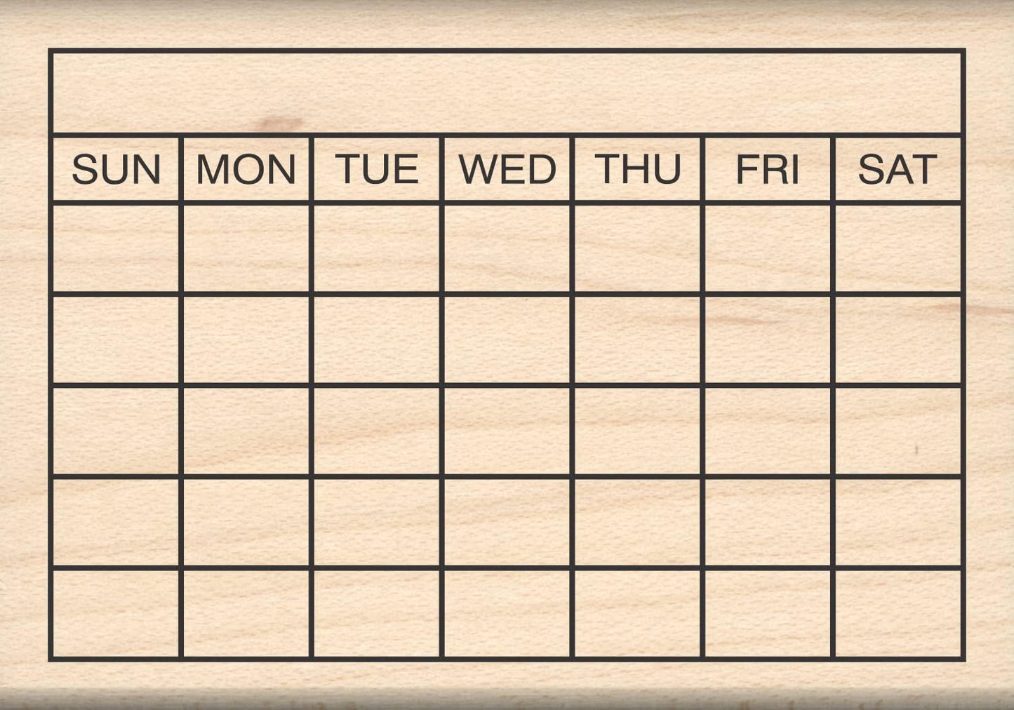 Stamps by Impression Journal, Habit Tracker, Calendar Rubber Stamp 2.25" x 2.75" 6 Row ST 1298