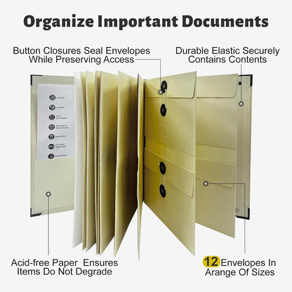 Document Organizer,File Organizer for Paper,Important Documents for Office and School,in Case I Go Missing Binder(Pink,2In Thick)