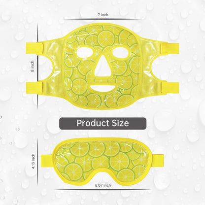 ZNÖCUETÖD Cold Face Ice Mask Facial Ice Pack, Hot Cold Compress for Face