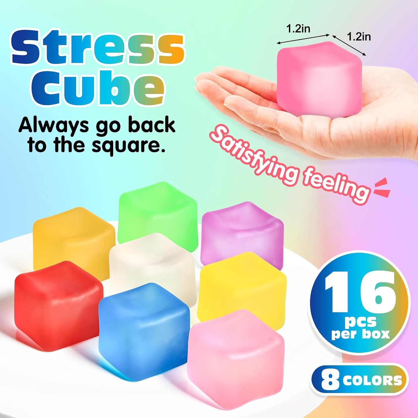 VISCOO 16 Pack Octopus Stress Balls for Kids, Slow Rising Squishy Toys