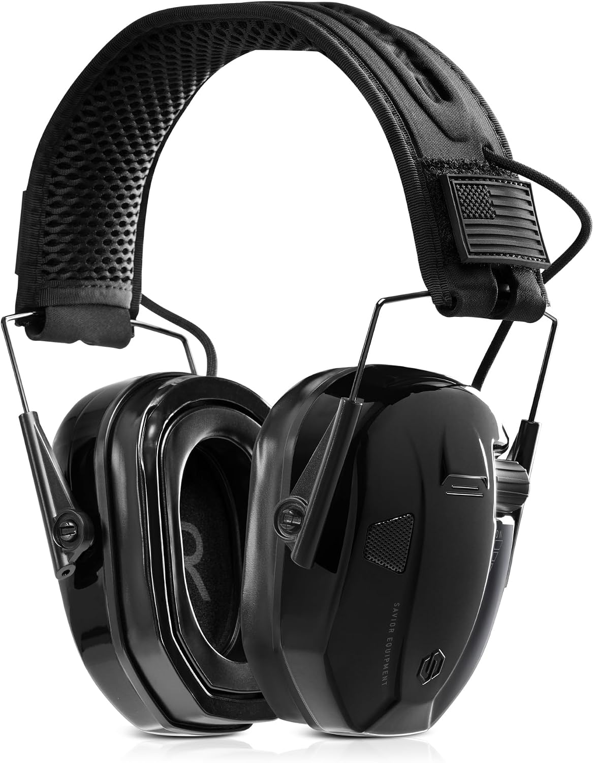 Savior Equipment Apollo Electronic Earmuffs For Shooting w/Gel Ear Pads, 24dB NRR, Noise Cancelling Ear Protection Headset
