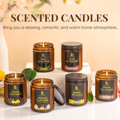 Scented Candles Set, 4 Pack Soy Candles for Home Scented, Candle Gifts for Women Men, 28oz 200 Hours Burn, Scents of Pineapple Cocktail/Coconut Vanilla/Pink Sands/Bahamian Breeze