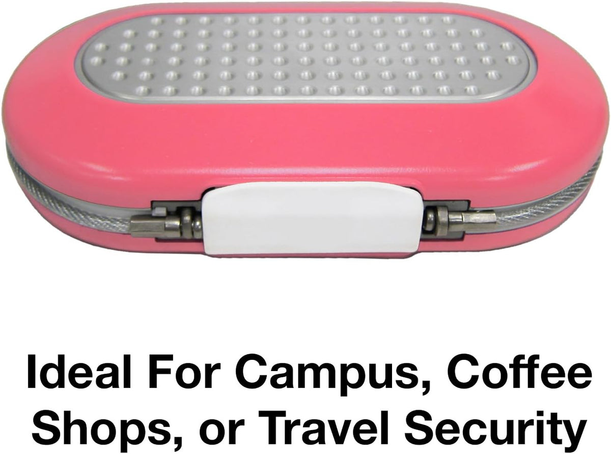 Master Lock Small Travel Safe with Cable, Gray Combination Lock Box, 5900D