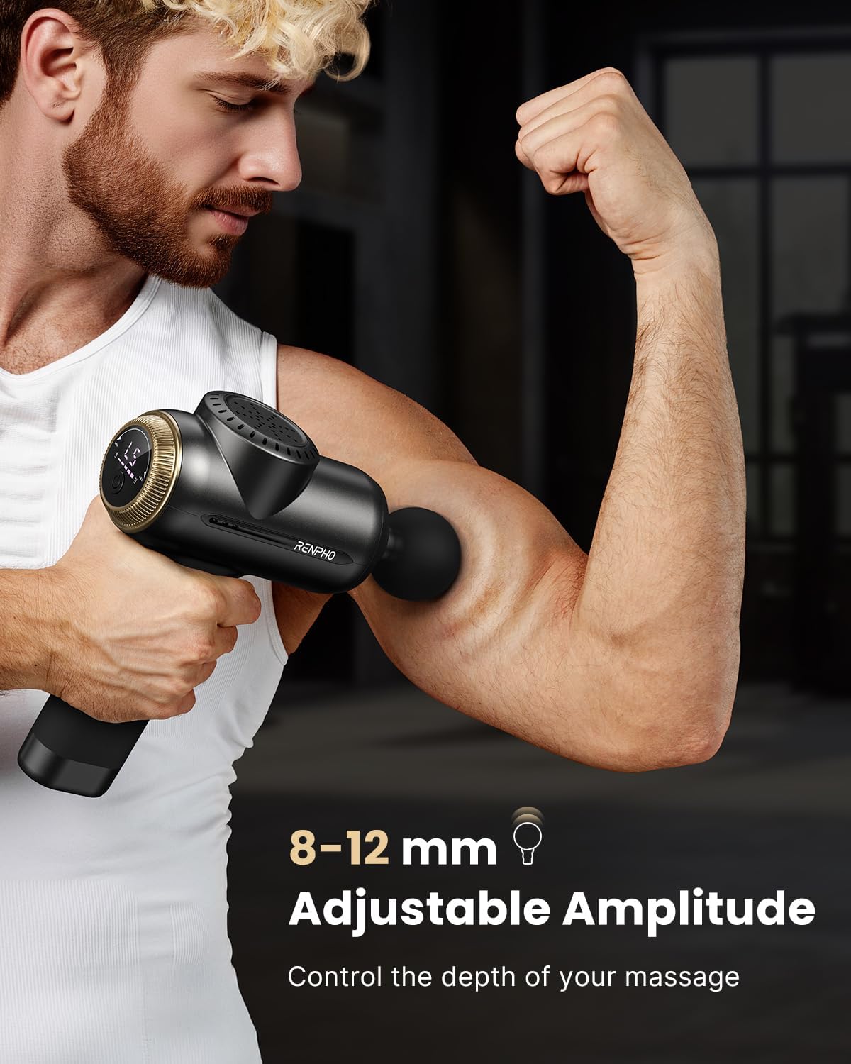 RENPHO Active Thermacool 2 Massage Gun with Heat and Cold, [2026 Upgraded] Handheld Percussion Deep Tissue Neck Back Muscle Massager, FSA Approved Gifts for Men Him Athletes Women Her HSA
