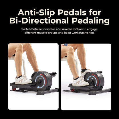 Sunny Health & Fitness Under Desk Pedal Elliptical Machine Leg Exerciser