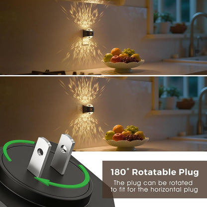 L LOHAS LED Night Light,Projector Night Light with Dusk to Dawn Sensor