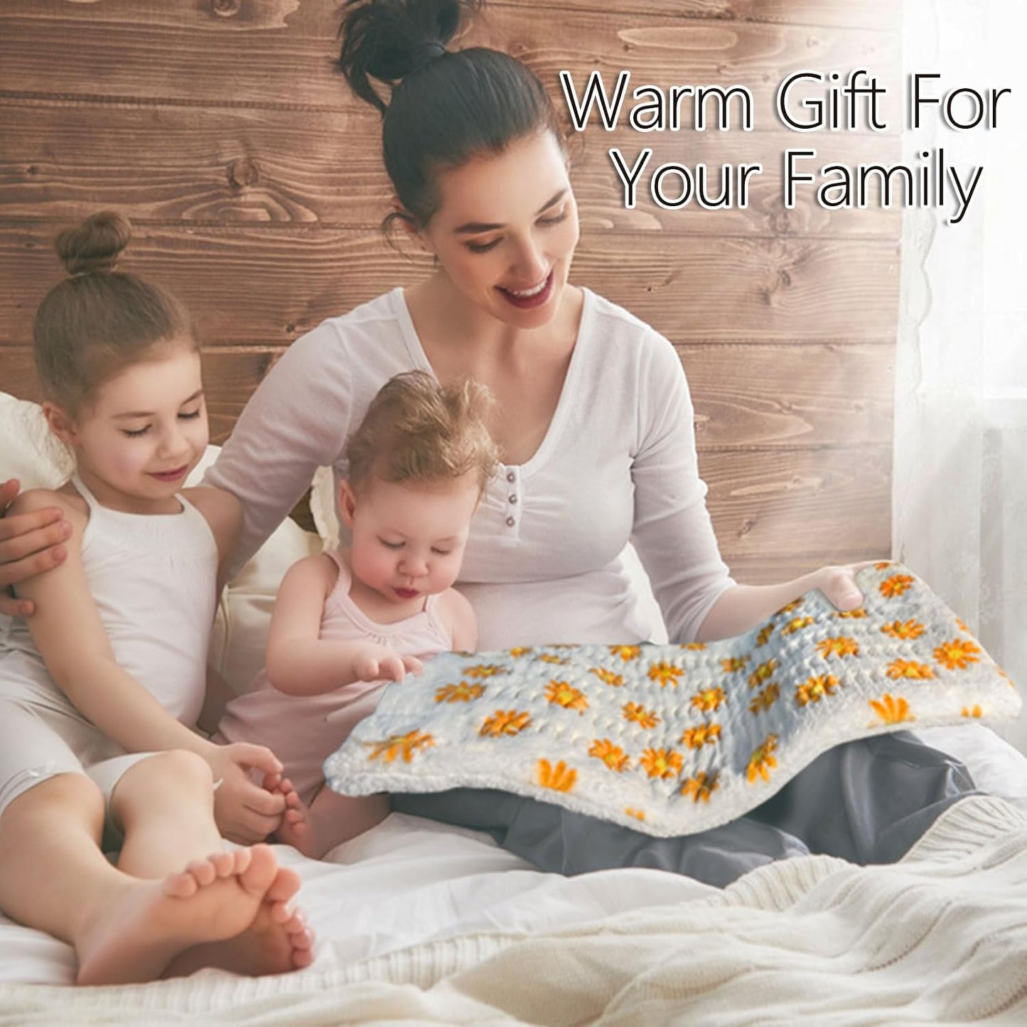 ZXU Heating Pad for Back Pain and Period Cramps Relief- Ultra Soft Sherpa Heating Pad, XL King Size 12" x 24", 12 Heat Levels & 1-24H Auto Off，Stay on Function Hot Heated Pad, Machine Washable