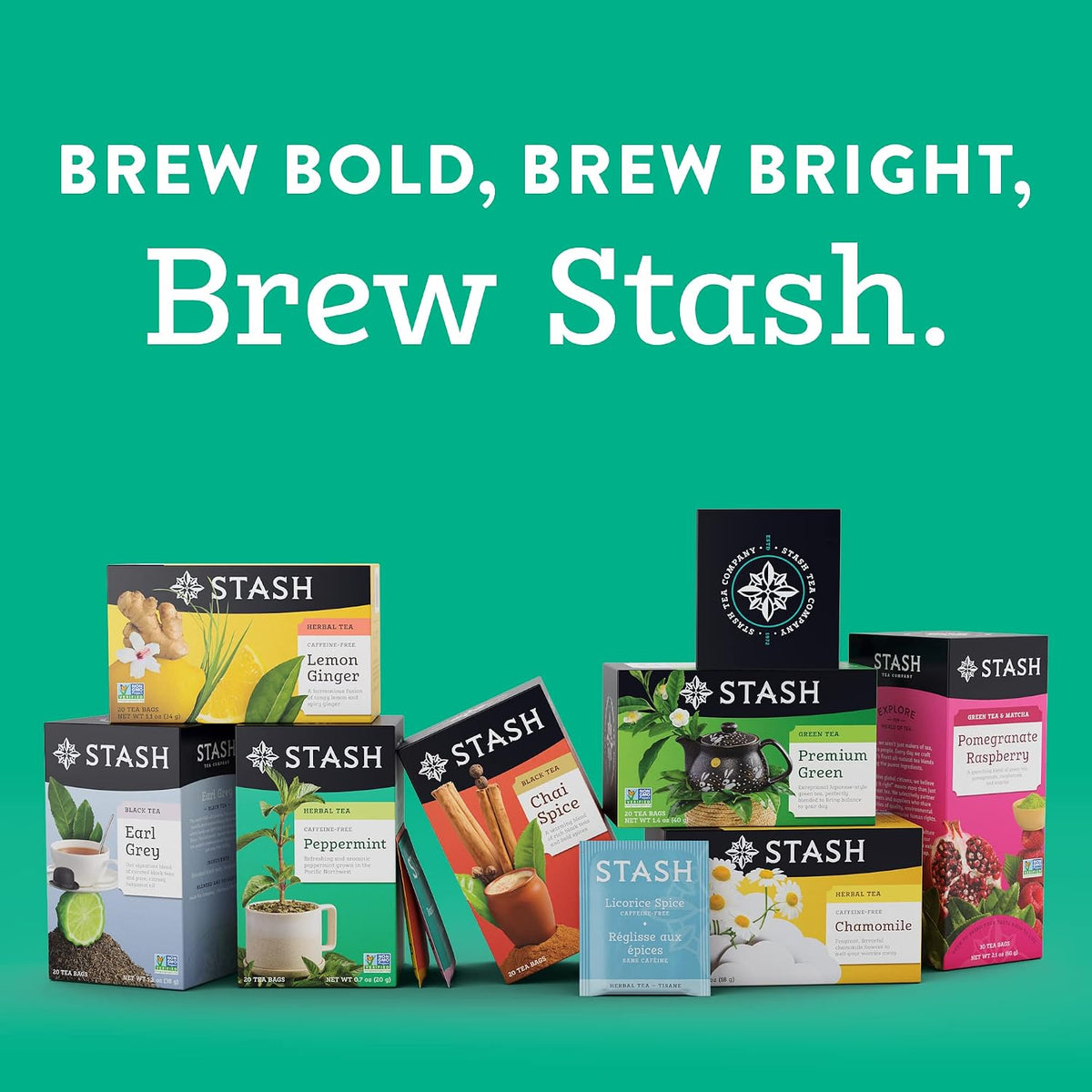 STASH Earl Grey Black Tea, 120 Bags (6 Boxes of 20), Caffeinated