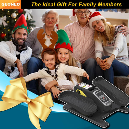 Under Desk Elliptical Machine, Electric Elliptical Exerciser for Senior, Quiet & Small Electric Seated Pedal Exerciser for Home with Monitor, Remote Control & 12 Adjustable Speeds